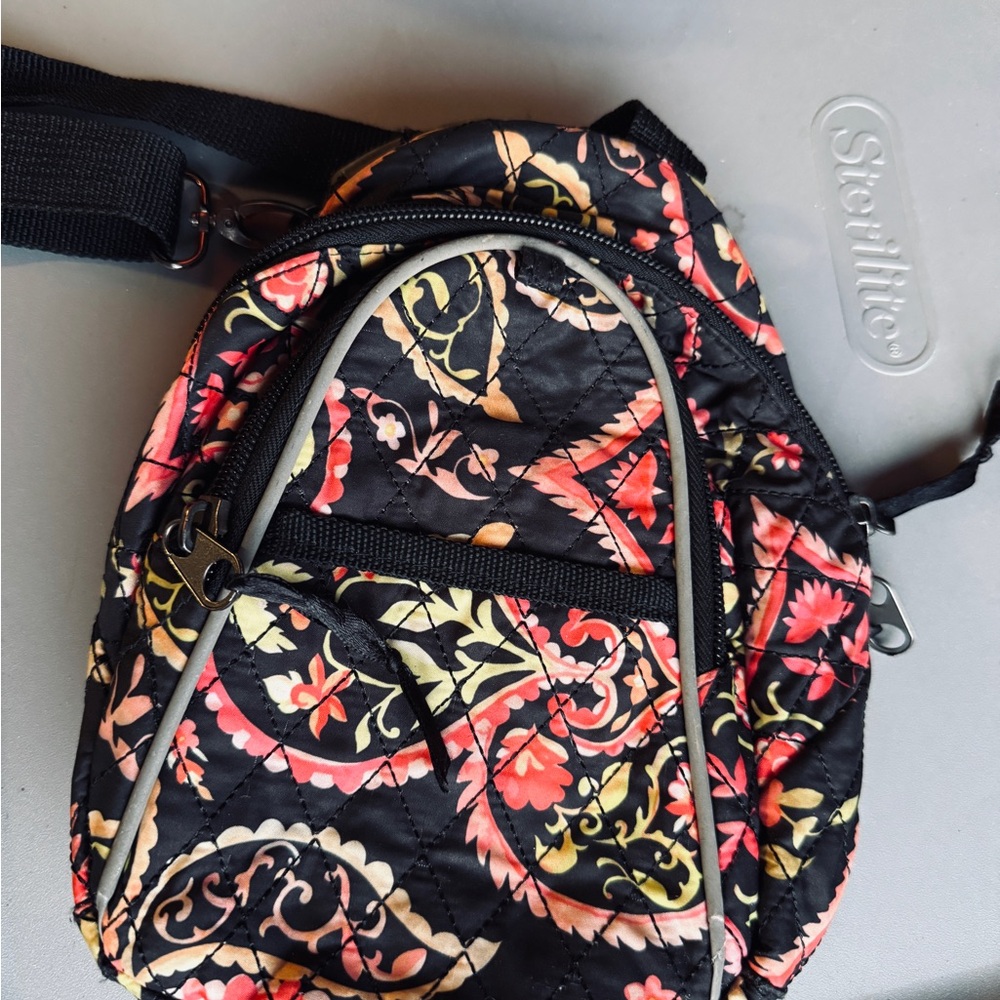 Floral Quilted Crossbody Bag